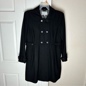 Old Navy Recycled Wool Blend Double Breasted Peacoat Cozy Sz XL